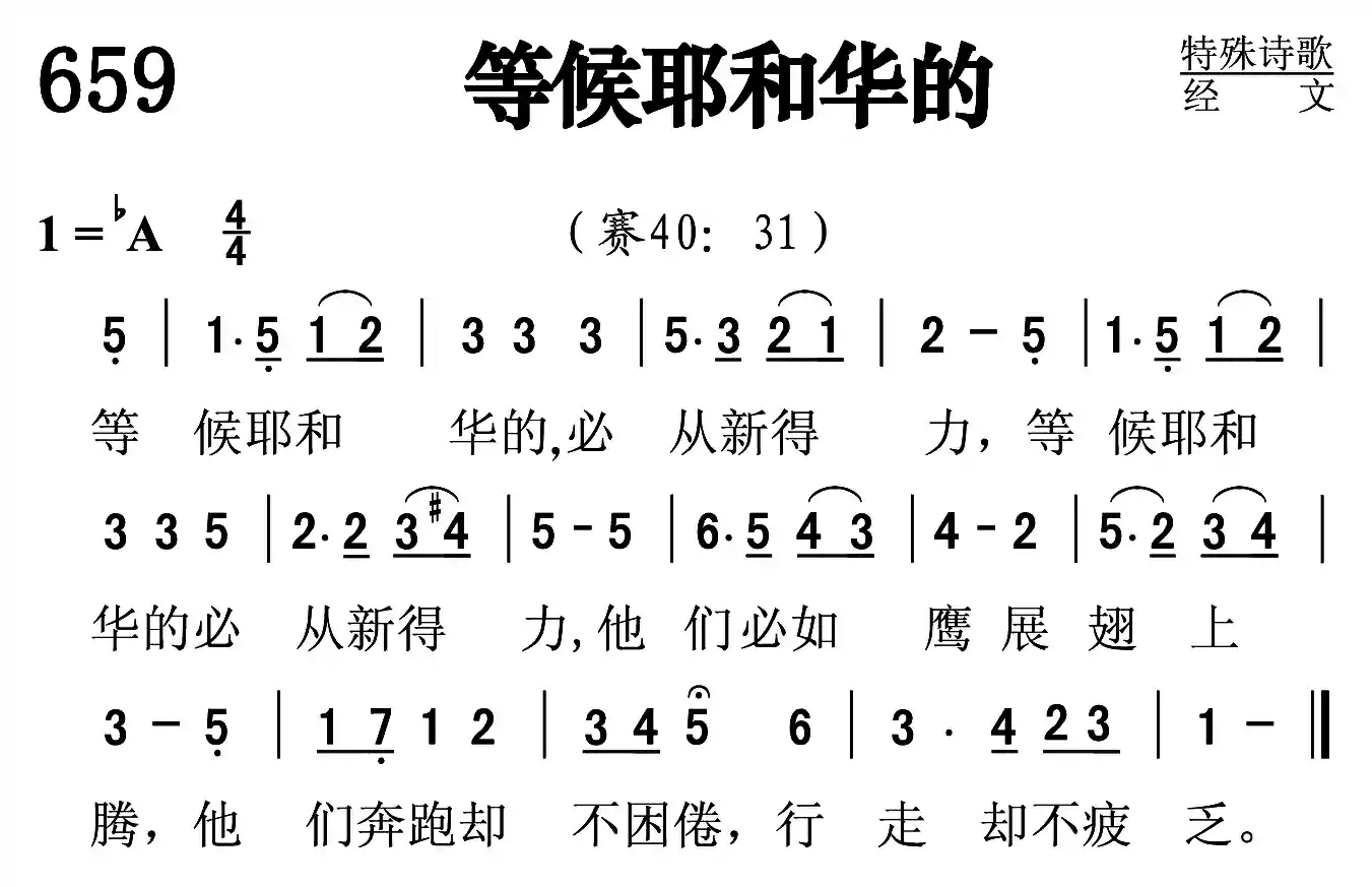 等候耶和华的